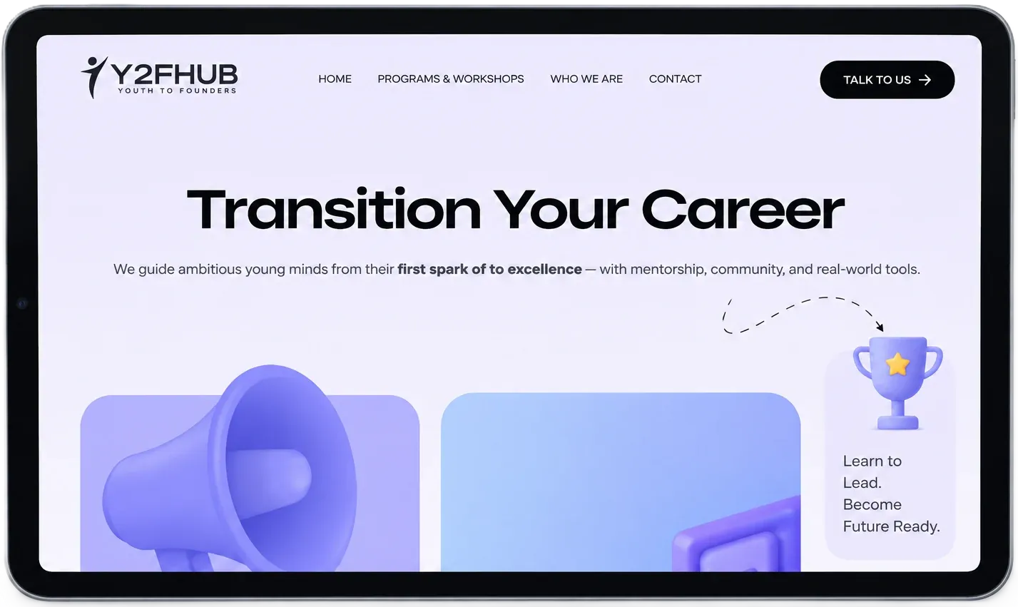 Y2FHub youth-to-founder entrepreneurship platform